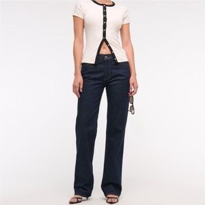 NWT Abercrombie Low Rise Baggy Jean